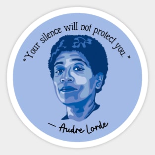 Audre Lorde Portrait and Quote Sticker